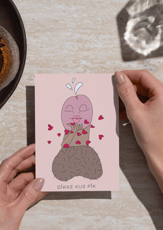 DIKKE KUS PiK - wenskaarten - NENZ