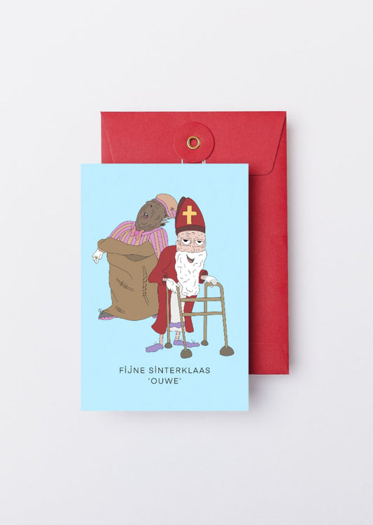 FIJNE SINTERKLAAS 'OUWE' - wenskaarten - NENZ