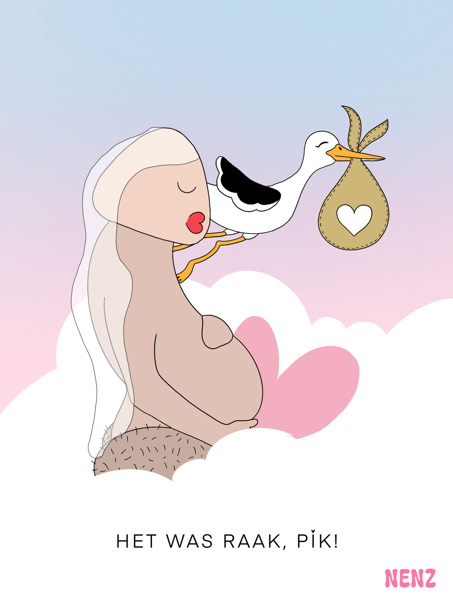 HET WAS RAAK, PiK! - wenskaarten - NENZ