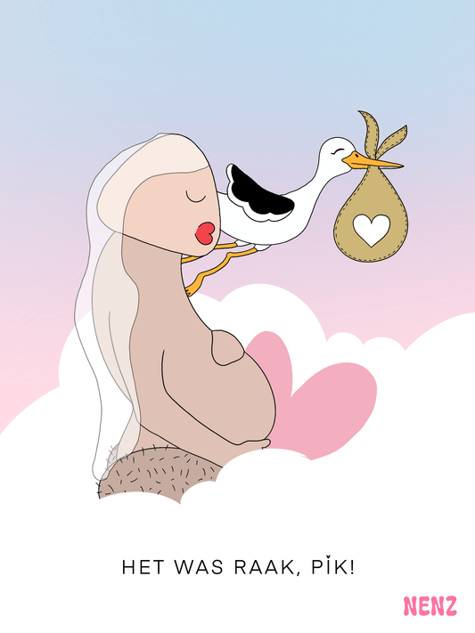 HET WAS RAAK, PiK! - wenskaarten - NENZ