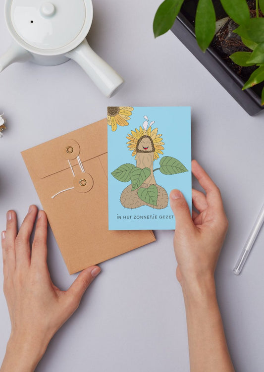 IN HET ZONNETJE GEZET PiK - wenskaarten - NENZ