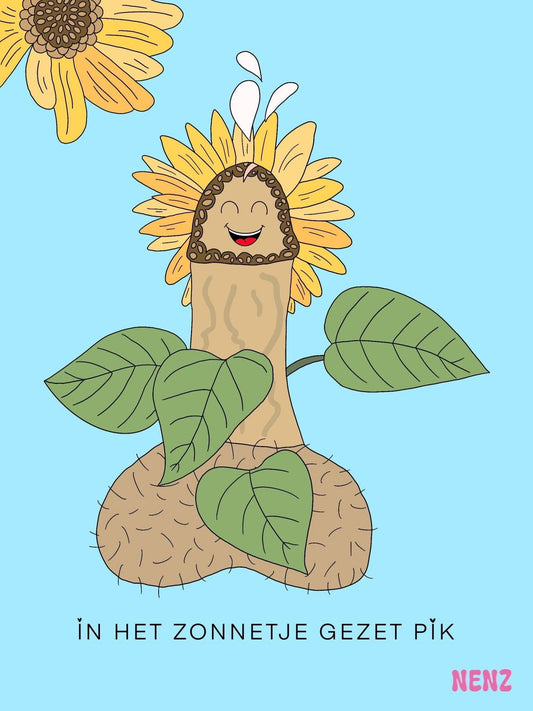 IN HET ZONNETJE GEZET PiK - wenskaarten - NENZ