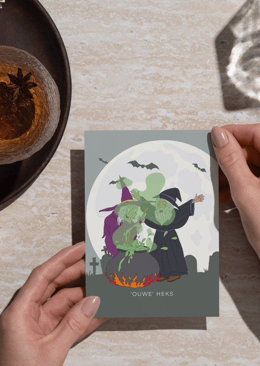 'OUWE' HEKS - wenskaarten - NENZ