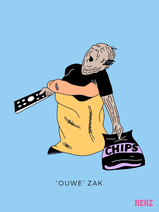‘OUWE’ ZAK - wenskaarten - NENZ