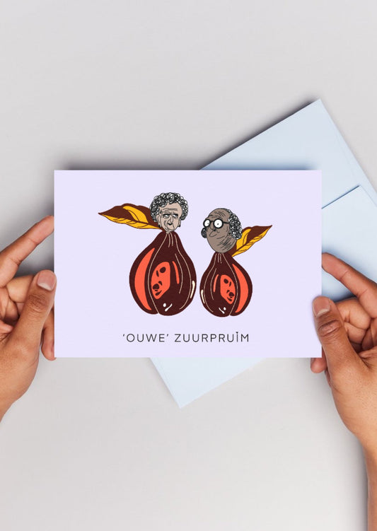 'OUWE' ZUURPRUIM - wenskaarten - NENZ