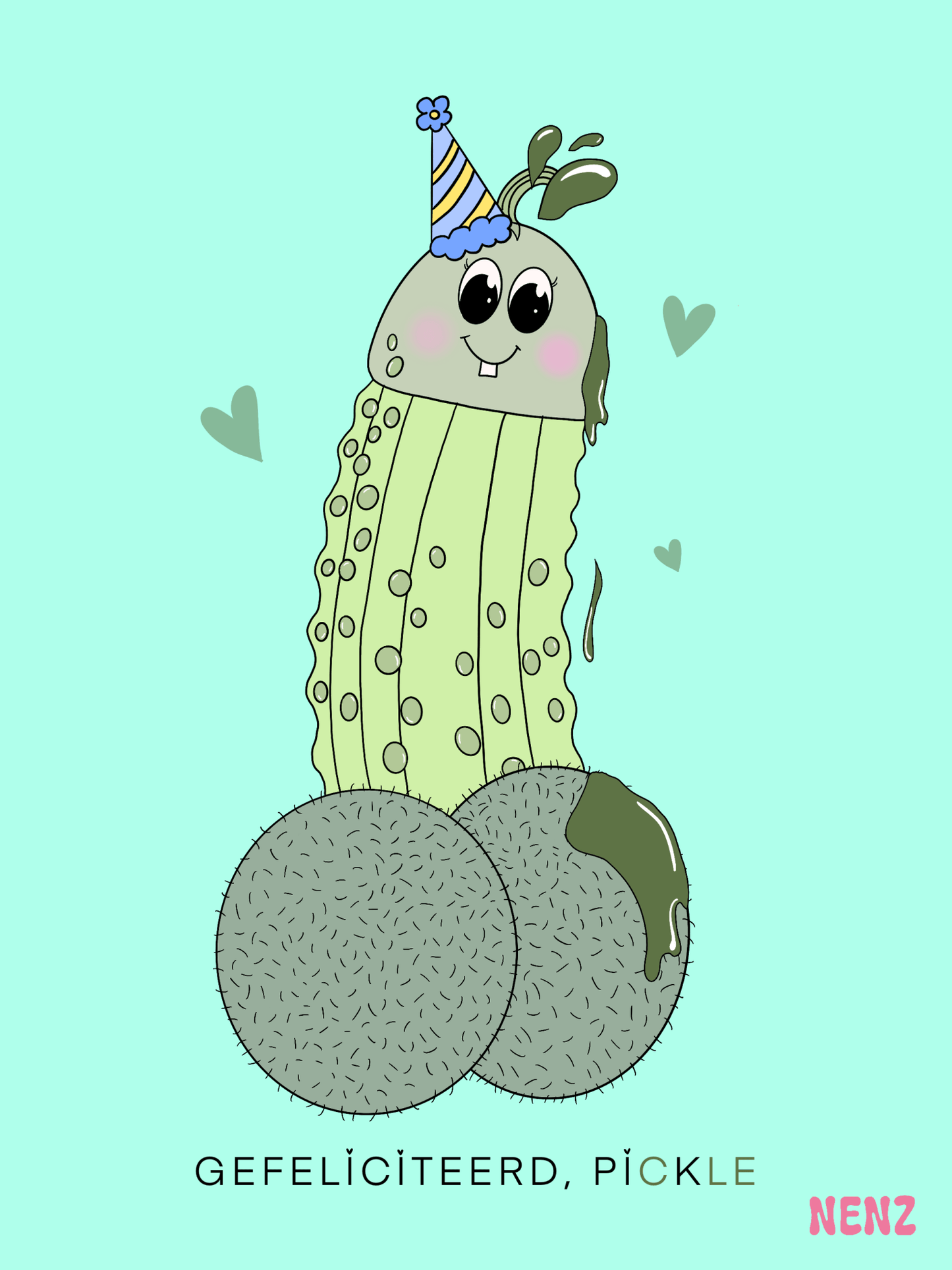 GEFELICITEERD PiCKLE - wenskaarten - NENZ