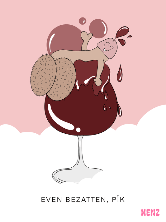 EVEN BEZATTEN, PiK - wenskaarten - NENZ
