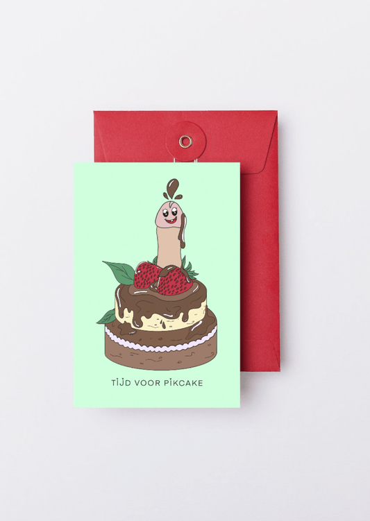 TIJD VOOR PiKCAKE - wenskaarten - NENZ