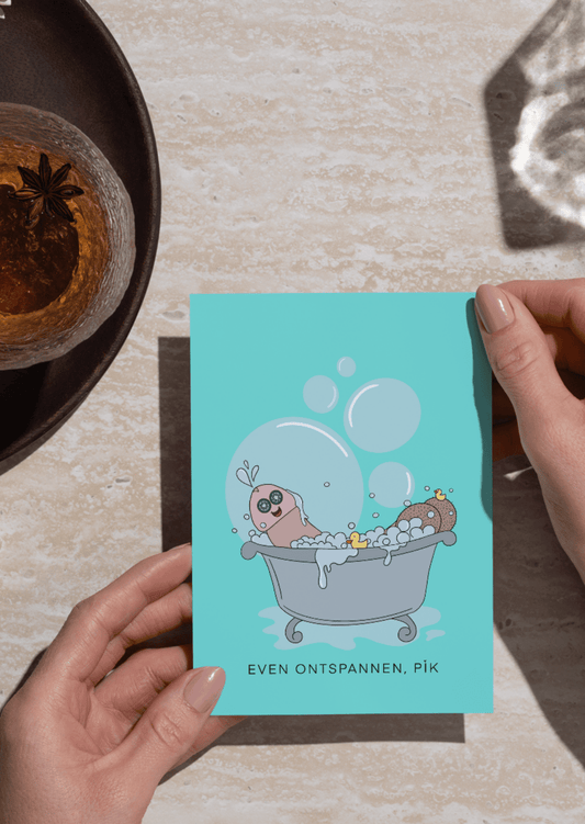 EVEN ONTSPANNEN, PiK - wenskaarten - NENZ