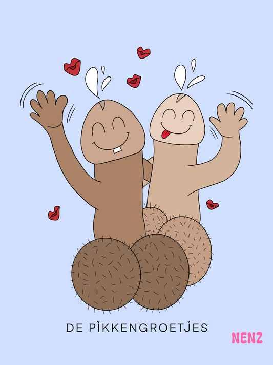 DE PIKKENGROETJES - wenskaarten - NENZ