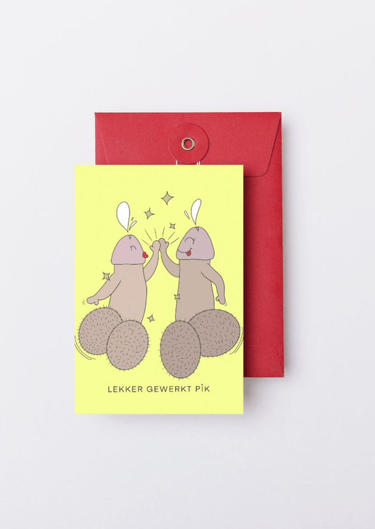 LEKKER GEWERKT PiK - wenskaarten - NENZ