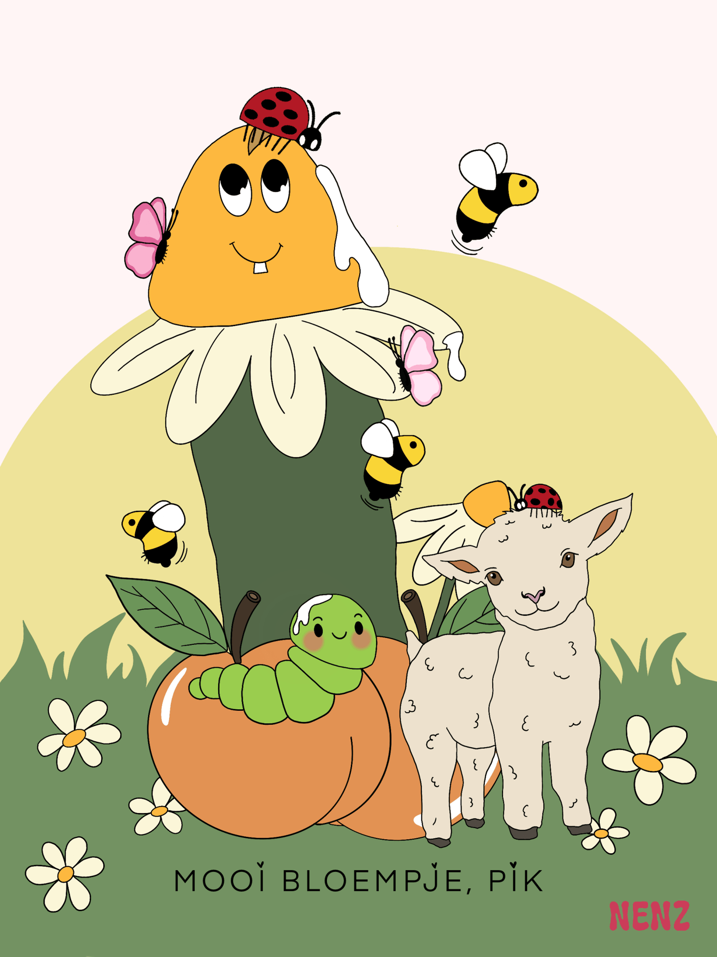 MOOI BLOEMPJE, PiK - wenskaarten - NENZ