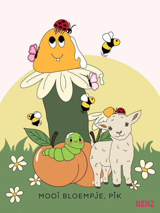 MOOI BLOEMPJE, PiK - wenskaarten - NENZ