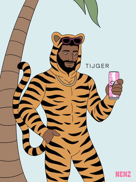 NENZ x SMÈRRIG TIJGER - wenskaarten - NENZ